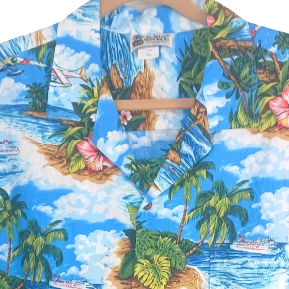 Aloha Republic Other - Aloha Republic Hawaiian Short Sleeve Button Down Shirt Made USA SZ XL Vintage
